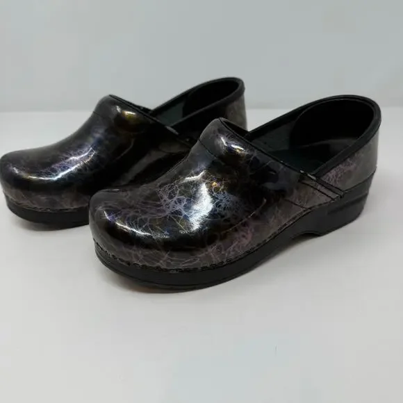 Dansko Professional Clogs Women's 37 Lightning Black Nursing Shoe - Picture 8 of 16